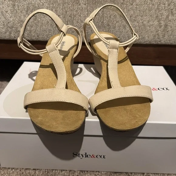 Style & Co. Cream Wedges - Picture 2 of 7